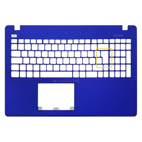 قاب کنار کیبرد لپ تاپ ایسوس X550 آبی-اینتربزرگ Space بزرگ برای باتری External