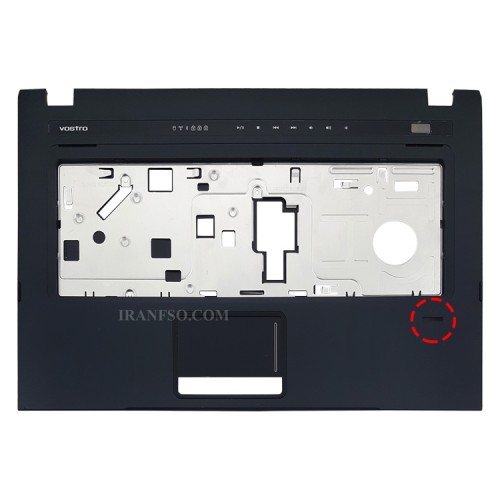 قاب کنار کیبرد لپ تاپ دل Vostro V3500 مشکی-با فینگرپرینت خط و خش دار