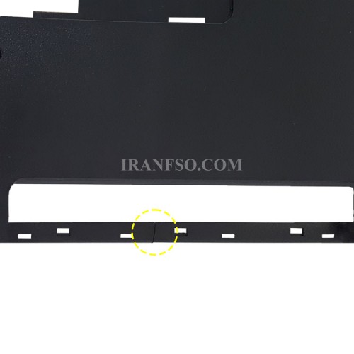 قاب کف لپ تاپ دل Inspiron N5110 مشکی- خط و خش دار تاب دار
