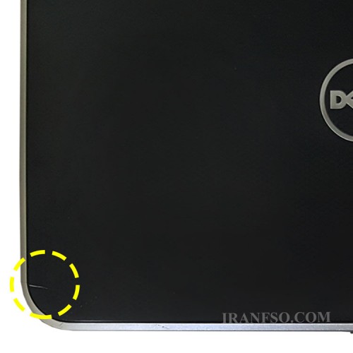قاب پشت ال سی دی لپ تاپ دل Inspiron 15R N5520 مشکی نوک مدادی-دست دوم