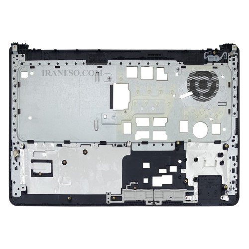 قاب کنار کیبرد لپ تاپ اچ پی ProBook 355 G1_355 G2 مشکی-نقره ای بدون فینگر پرینت خط و خش دار