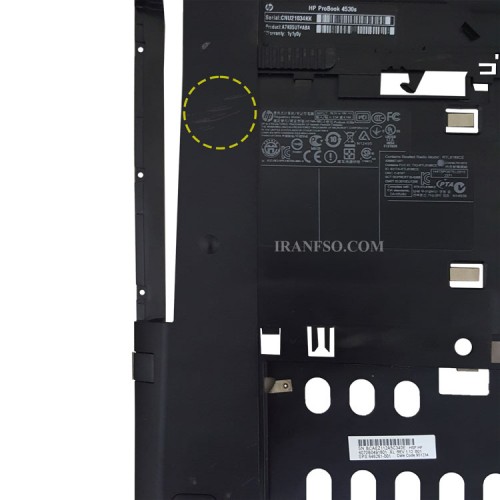 قاب کف لپ تاپ اچ پی ProBook 4530 مشکی-خط و خش دار