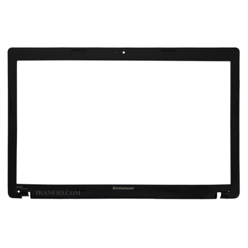 قاب جلو ال سی دی لپ تاپ لنوو IdeaPad G580-G585 مشکی فلزی-خط و خش دار