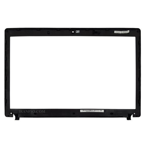 قاب جلو ال سی دی لپ تاپ لنوو IdeaPad G580-G585 مشکی فلزی-خط و خش دار