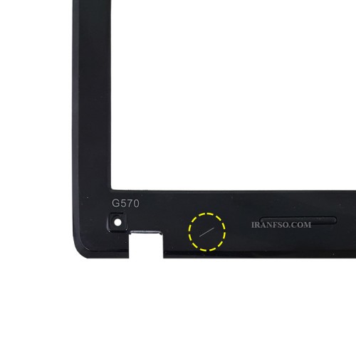 قاب جلو ال سی دی لپ تاپ لنوو IdeaPad G570 مشکی-خط و خش دار