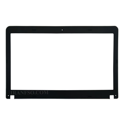 قاب جلو ال سی دی لپ تاپ لنوو Thinkpad Edge E531-E540 مشکی-نقره ای غیرتاچ چهار پیچ-بدون کاور لولا-ال ای دی نازک