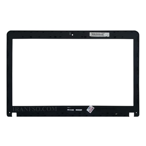 قاب جلو ال سی دی لپ تاپ لنوو Thinkpad Edge E531-E540 مشکی-نقره ای غیرتاچ چهار پیچ-بدون کاور لولا-ال ای دی نازک