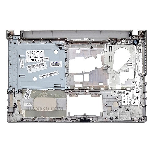 قاب کنار کیبرد لپ تاپ لنوو IdeaPad Z400 نقره ای خط و خش دار