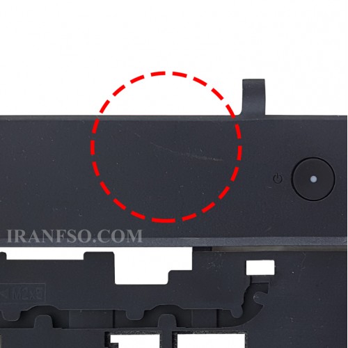 قاب کنار کیبرد لپ تاپ لنوو ThinkPad L560-L570 مشکی-با فینگر پرینت خط و خش دار