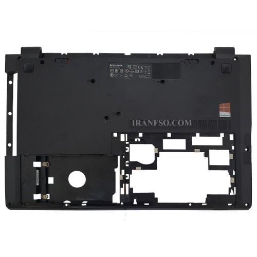 قاب کف لپ تاپ لنوو IdeaPad B50-30_B50-45_B50-70_B50-80 مشکی-بدون خروجی هوا-جای باتری شکسته