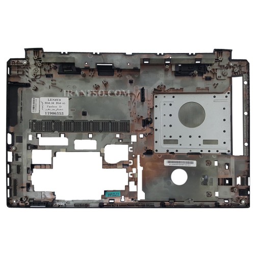 قاب کف لپ تاپ لنوو IdeaPad B50-30_B50-45_B50-70_B50-80 مشکی-بدون خروجی هوا-جای باتری شکسته