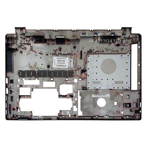 قاب کف لپ تاپ لنوو IdeaPad B50-30_B50-45 مشکی-بدون خروجی هوا-رم ریدر شکسته