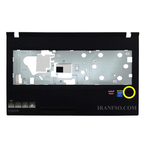 قاب کنار کیبرد لپ تاپ لنوو IdeaPad E50 مشکی-با فینگر پرینت به همراه تاچ پد