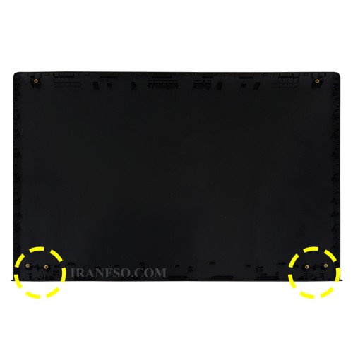 قاب پشت ال سی دی لپ تاپ لنوو IdeaPad G500-G505-G510 مشکی-کاور لولا شکسته