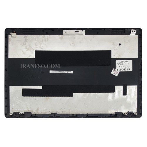 قاب پشت ال سی دی لپ تاپ لنوو IdeaPad G580 مشکی-فلزی مات بدون کاور لولا