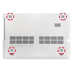 قاب کف لپ تاپ لنوو IdeaPad Z510 سفید-بدون پلاستیک کف دست دوم