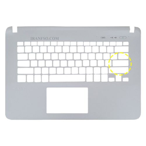 قاب کنار کیبرد لپ تاپ سونی SVF142-SVF143 سفید اینتر کوچک