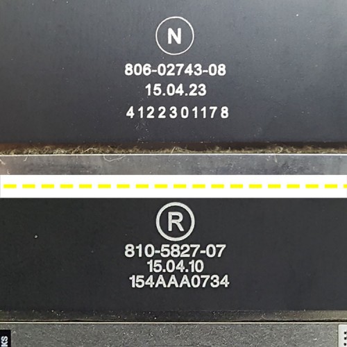 تاچ پد لپ تاپ اپل MacBook Pro A1398_806-02743-08_810-5827-07