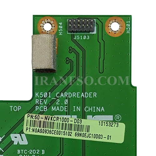 تبدیل هارد لپ تاپ ایسوس K50I_60-NVKCR1000-D03