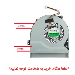 فن لپ تاپ ایسوس X550J-K552-X450_11mm ضخیم-غیر اورجینال