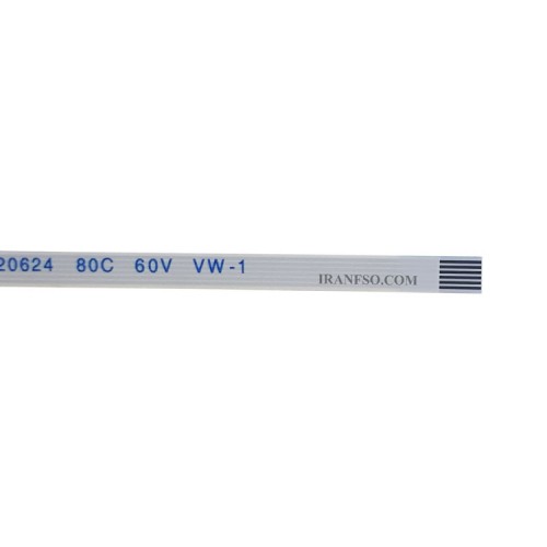 فلت ریبون لپ تاپ 6 پین 25 سانتی متر ریز 0.5x6xAx25_6pin