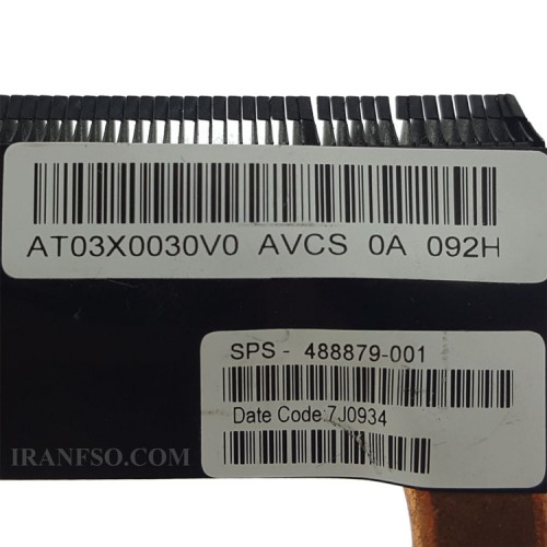 هیت سینک لپ تاپ اچ پی Pavilion DV7-1000_AT03X0030V0 گرافیک دار