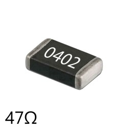 مقاومت 47 اهم سایز 0402 پک 20 عددی