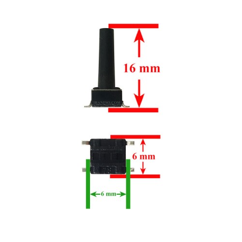 دکمه لپ تاپ SMD 6x6x16