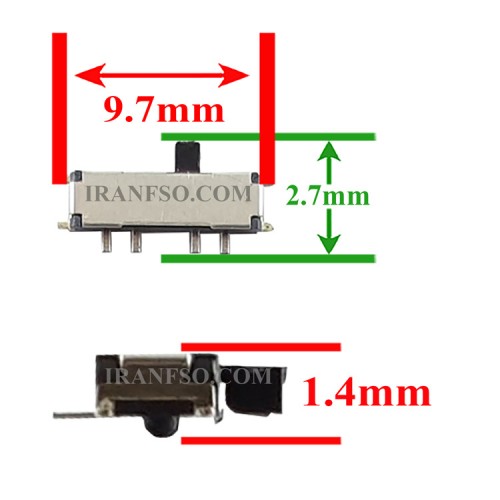 دکمه لپ تاپ کشویی دو حالته ON.OFF 8Pin