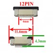 سوکت کیبرد ریز کشویی 12 پین 0.5x12