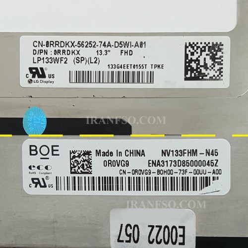 ال سی دی و تاچ لپ تاپ اچ پی P13-4000_NV133FHM-N46_LP133WF2-SPL2 نازک 30 پین FHD-IPS