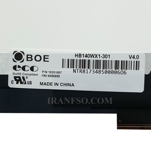 ال سی دی و تاچ لپ تاپ اچ پی 14.0 Pavilion 14-BA_HB140WX1-301 نازک 30 پین HD
