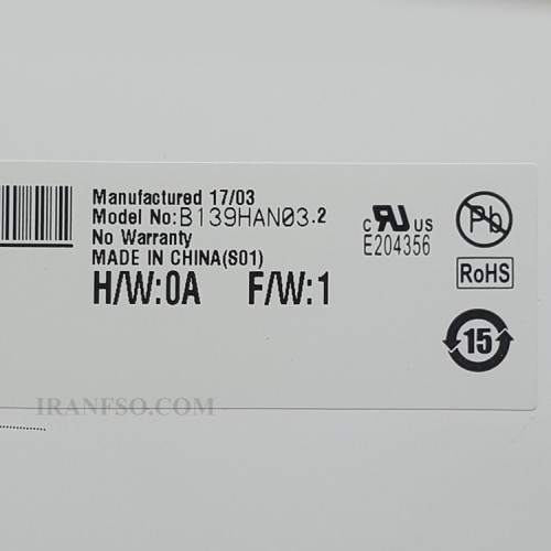 ال سی دی و تاچ لپ تاپ لنوو 14.0 Yoga 910-14_B139HAN03.2 نازک 30 پین FHD
