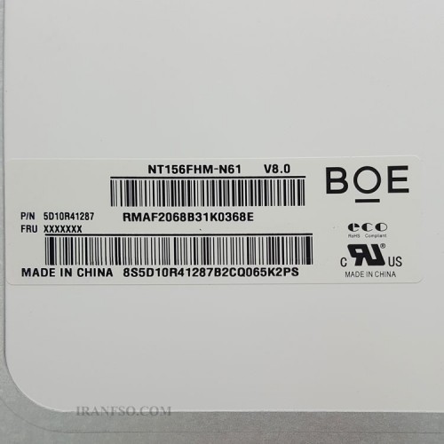 ال سی دی و تاچ لپ تاپ لنوو 15.6 Yoga 730-15_NT156FHM-N61 ضخیم 30 پین FHD-IPS