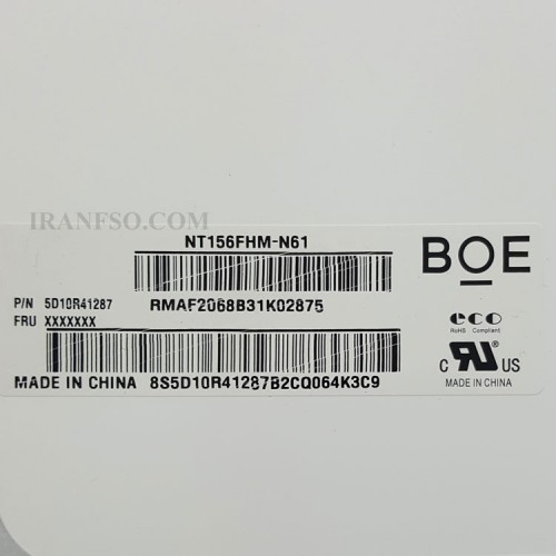 ال سی دی و تاچ لپ تاپ لنوو 14.0 Yoga 720-15_NT156FHM-N61 ضخیم 30 پین FHD-IPS
