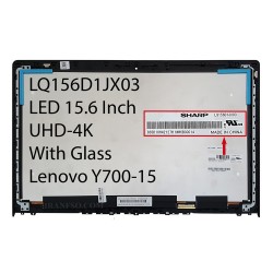 ال ای دی لپ تاپ شارپ 15.6 LQ156D1JX03_4K بافریم-به همراه Glass برای لنوو Y700-15