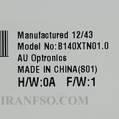 ال ای دی لپ تاپ AUO B140XTN01.0 14.0 ضخیم 30 پین-سوکت سمت چپ