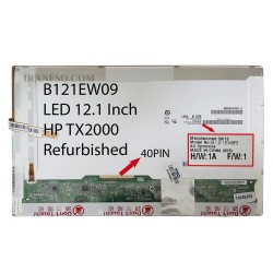 ال ای دی لپ تاپ12.1 AUO B121EW09 ضخیم 40 پین به همراه Glass برای اچ پی TX2000 ریفر