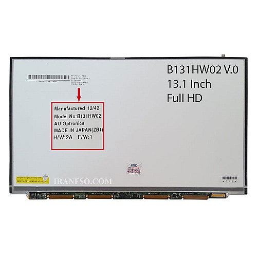 ال ای دی لپ تاپ 13.1 AUO B131HW02 نازک 30 پین Full HD برای سونی VPC-Z