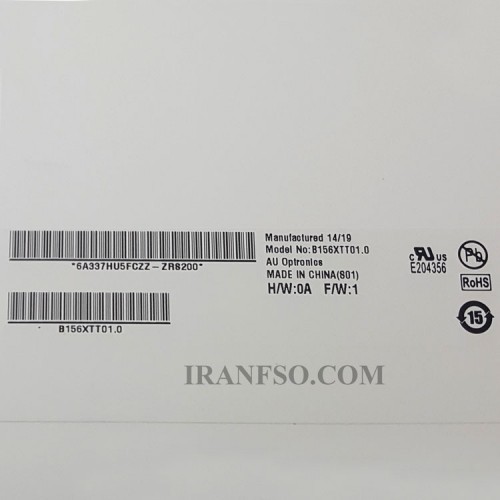 ال ای دی لپ تاپ 15.6 AUO B156XTT01.0_Touch نازک 40 پین LVDS به همراه Glass