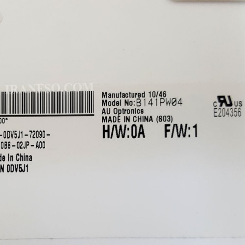 ال ای دی لپ تاپ 14.1 AUO B141PW04 ضخیم روزولوشن بالا برای دل Latitude E6410