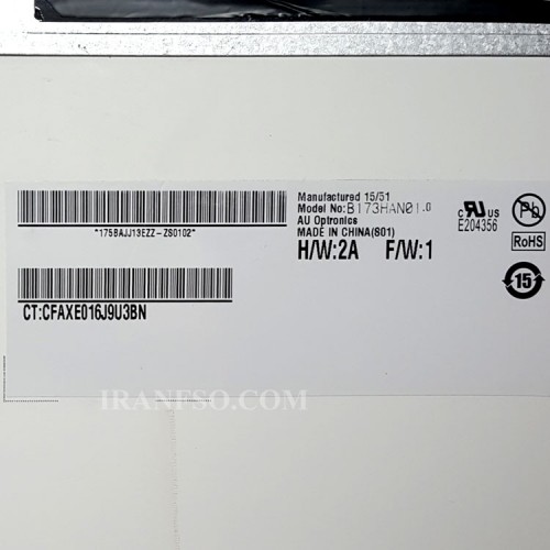 ال ای دی لپ تاپ 17.3 AUO B173HAN01.0 نازک 30 پین Full HD-IPS