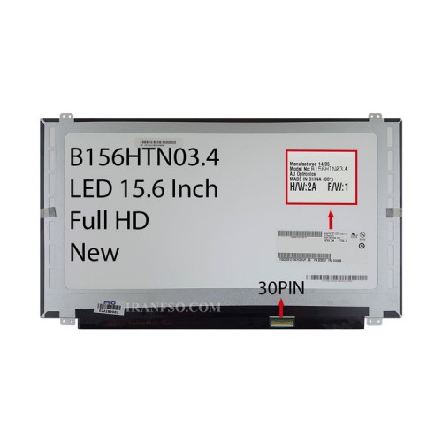 ال ای دی لپ تاپ 15.6 AUO B156HTN03.4_NEW نازک مات 30 پین Full HD