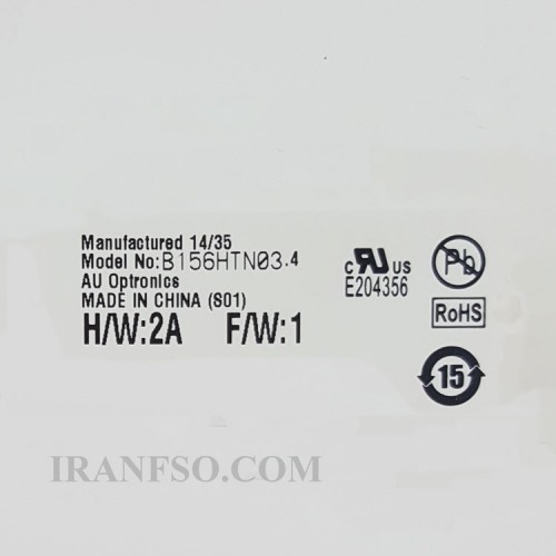 ال ای دی لپ تاپ 15.6 AUO B156HTN03.4_NEW نازک مات 30 پین Full HD