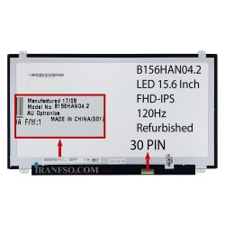ال ای دی لپ تاپ 15.6 AUO B156HAN04.2_Grade A نازک مات 30 پین FHD-IPS-120HZ
