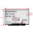 ال ای دی لپ تاپ 14.0 B140HANO4.0 نازک مات 30 پین FHD-IPS بدون جاپیچ 315x197x2.5mm تک پیکسل