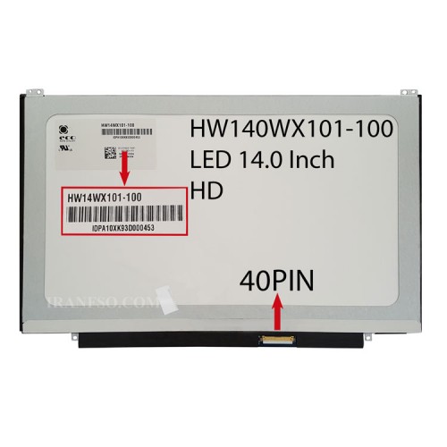 ال ای دی لپ تاپ 14.0 BOE HW14WX101-100 نازک 40 پین