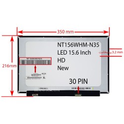 ال ای دی لپ تاپ 15.6 BOE NT156WHM-N35_New نازک براق 30 پین HD بدون جاپیچ 350x216x3.2mm