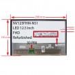 ال ای دی 12.5 NV125FHM-N51_Grade A نازک براق 30 پین FHD بدون جاپیچ 290x170x4.4mm برد پشت LED سوکت از پایین