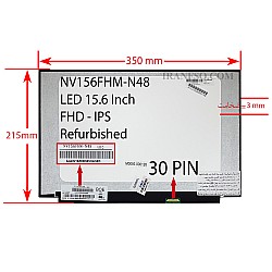 ال ای دی لپ تاپ 15.6 NV156FHM-N48 نازک مات 30 پین FHD-IPS بدون جاپیچ 350x215x3mm ریفر